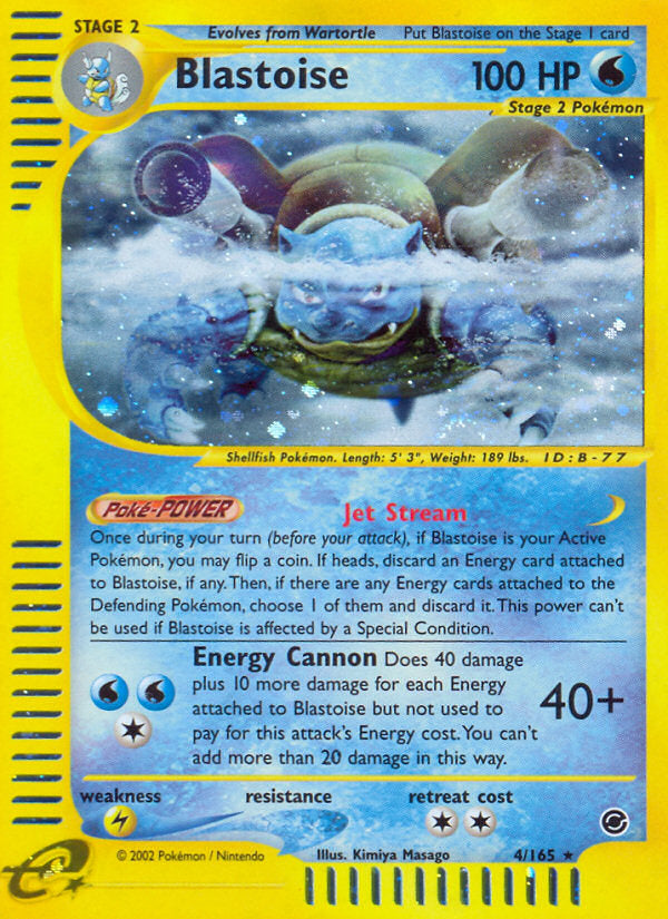 E-Series Expedition Holo Blastoise #4/165