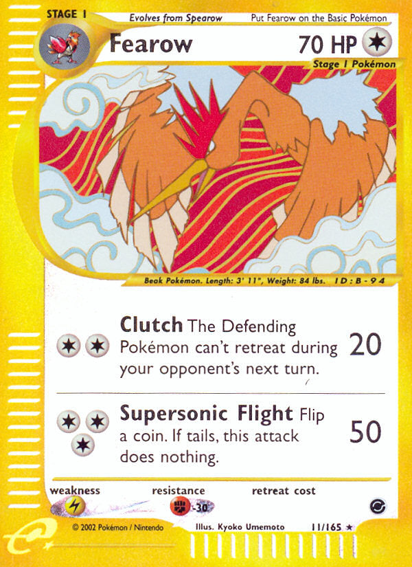 E-Series Expedition Fearow #11/165 reverse holo