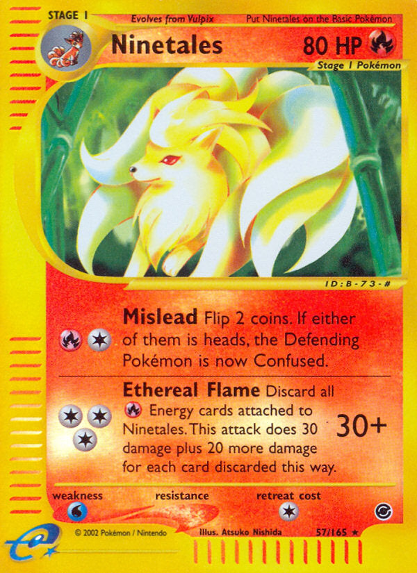 E-Series Expedition Ninetails #57/165 reverse holo