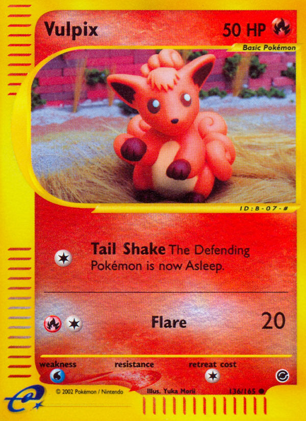 E-Series Expedition Vulpix #136/165 reverse holo