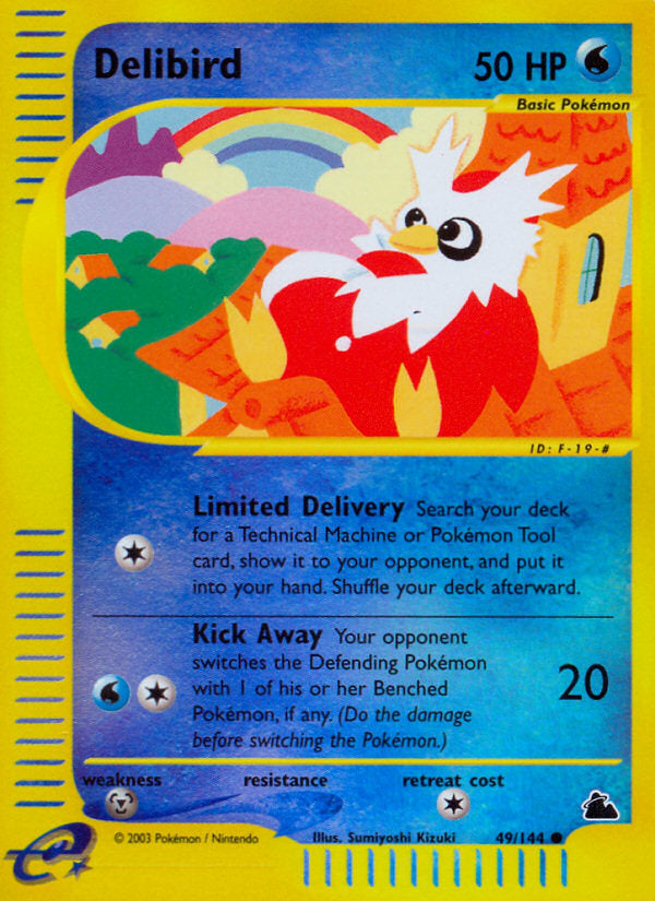 E-Series Skyridge Delibird #49/144 reverse holo