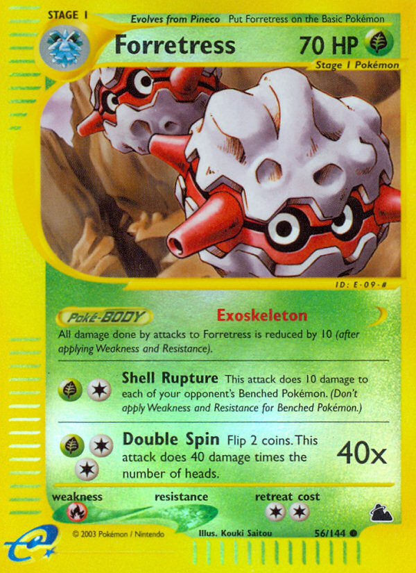 E-Series Skyridge Forretress #56/144 reverse holo