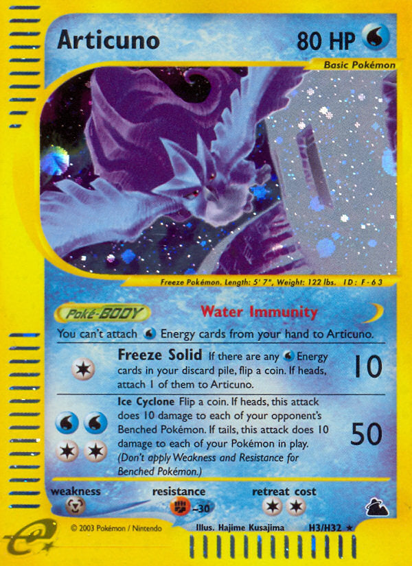E-Series Skyridge Holo Articuno #H3/H32