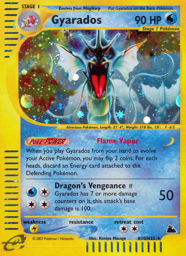 E-Series Skyridge Holo Gyarados #H10/H32