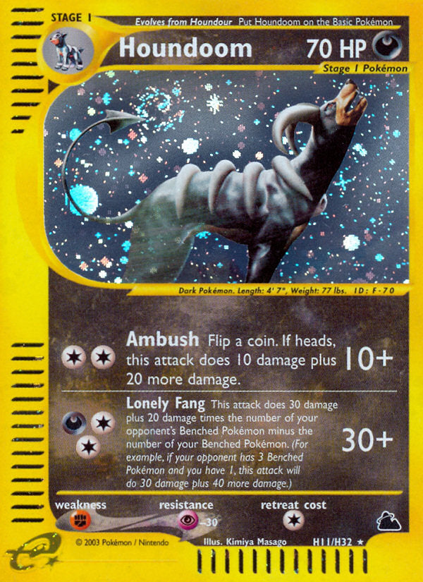 E-Series Skyridge Holo Houndoom #H11/H32