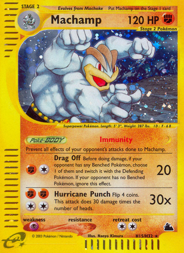 E-Series Skyridge Holo Machamp #H15/H32