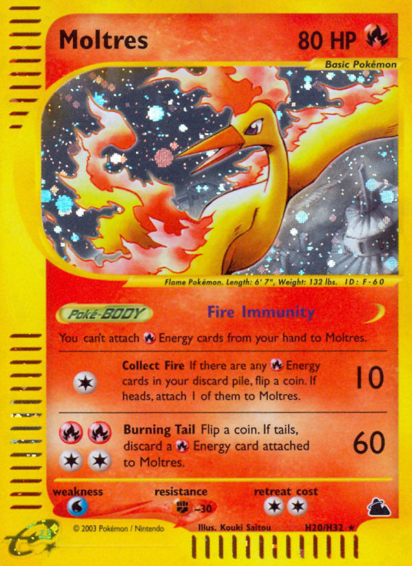E-Series Skyridge Holo Moltres #H20/H32