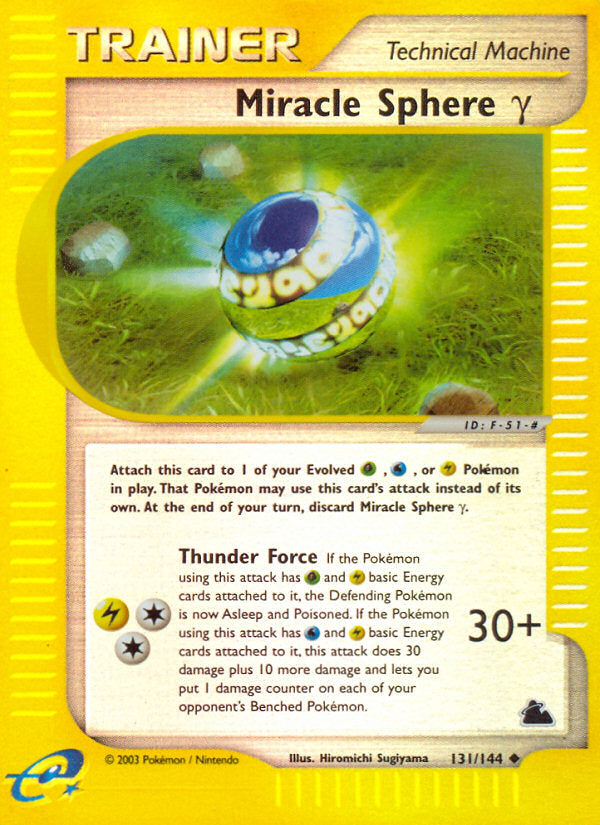 E-Series Skyridge Miracle Sphere (Gamma) #131/144 reverse holo