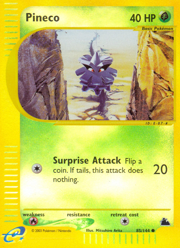 E-Series Skyridge Pineco #85/144 reverse holo
