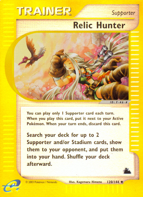 E-Series Skyridge Relic Hunter #120/144 reverse holo
