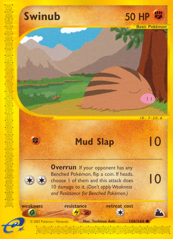 E-Series Skyridge Swinub #108/144