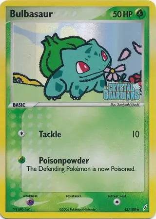 EX Crystal Guardians Bulbasaur #45/100 reverse holo