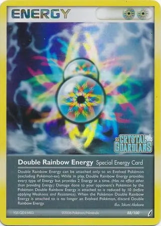 EX Crystal Guardians Double Rainbow Energy #88/100 reverse holo