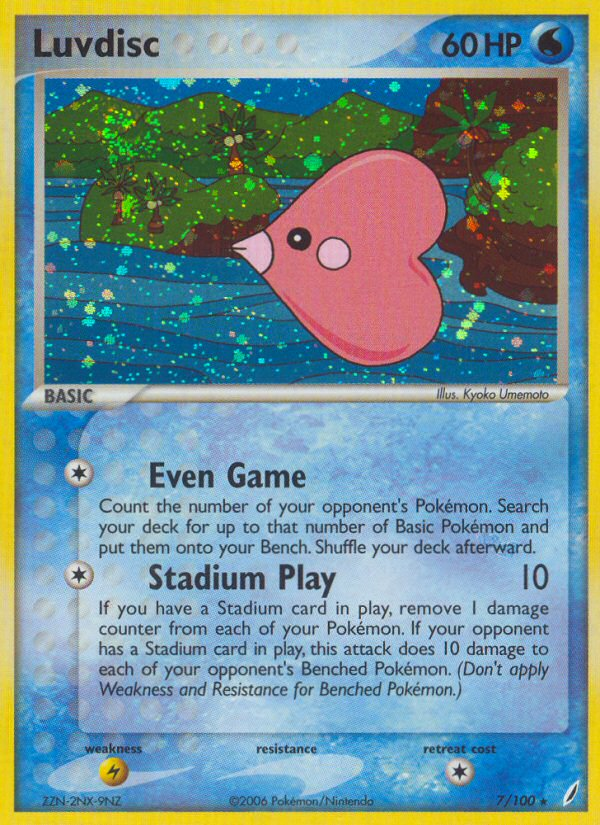 EX Crystal Guardians Holo Luvdisc #7/100