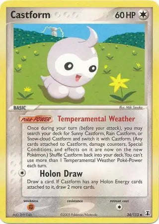 EX Delta Species Castform #34/113 reverse holo