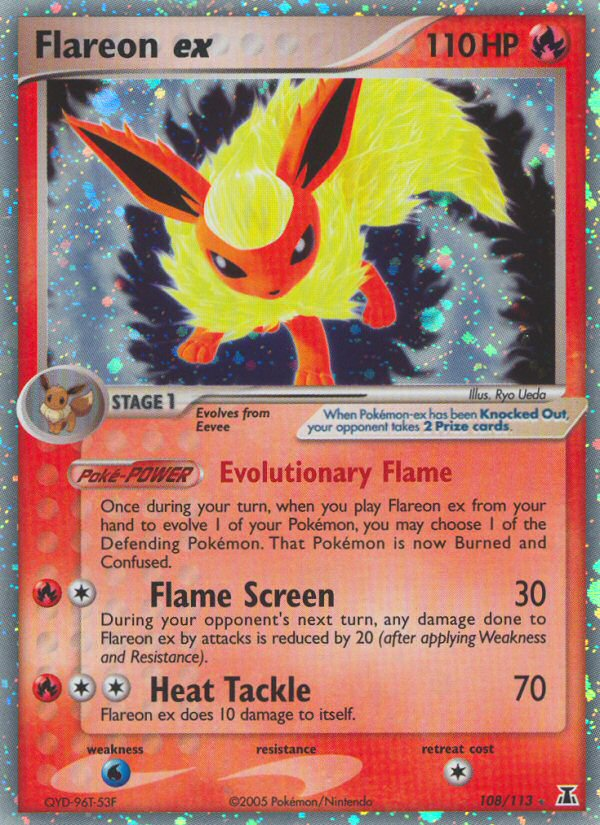 EX Delta Species Holo Flareon ex #108/113
