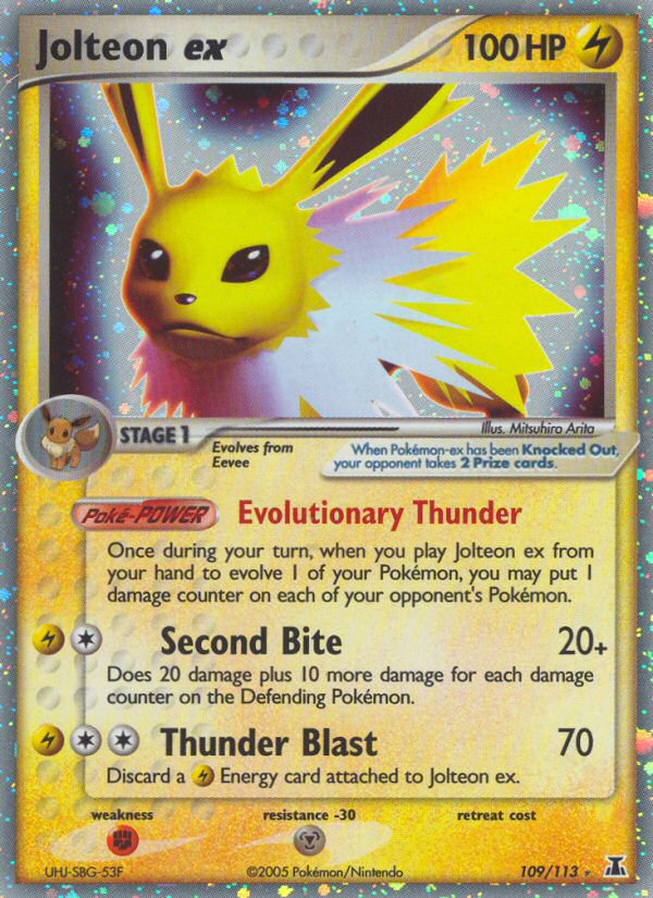 EX Delta Species Holo Jolteon ex #109/113
