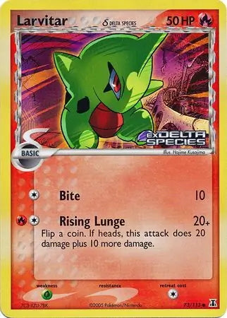 EX Delta Species Larvitar #73/113 reverse holo