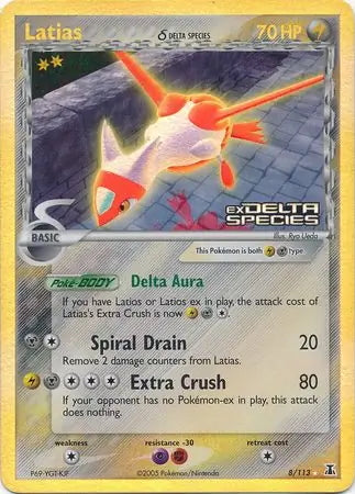 EX Delta Species Latias #8/113 reverse holo