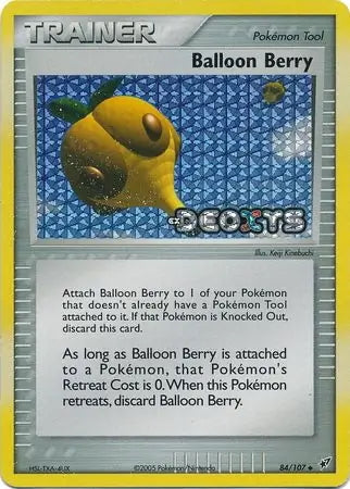 EX Deoxys Balloon Berry #84/107 reverse holo