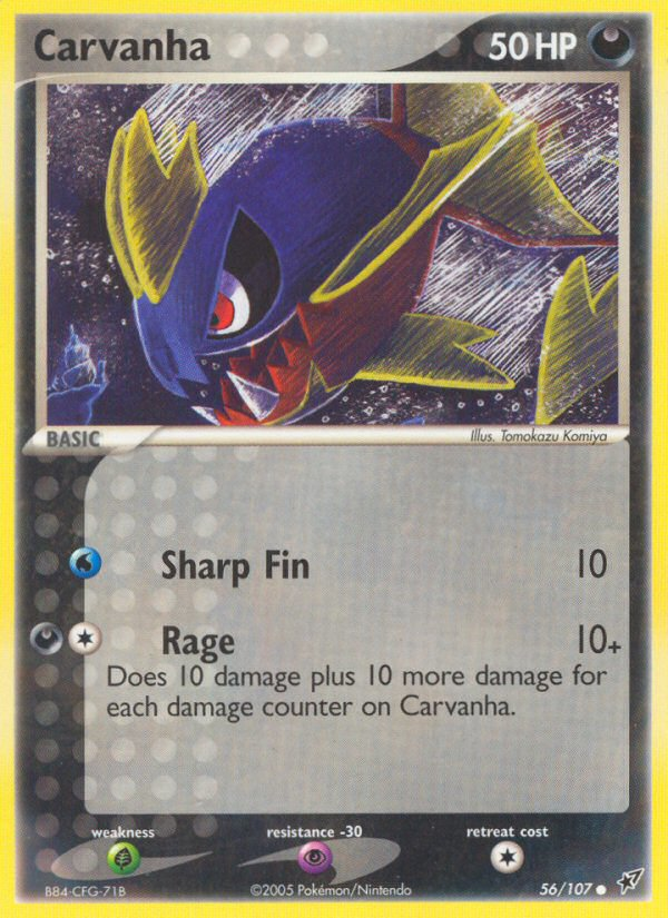 EX Deoxys Carvanha #56/107