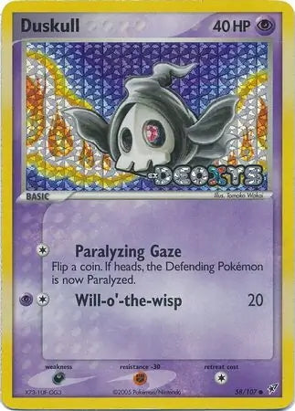 EX Deoxys Duskull #58/107 reverse holo