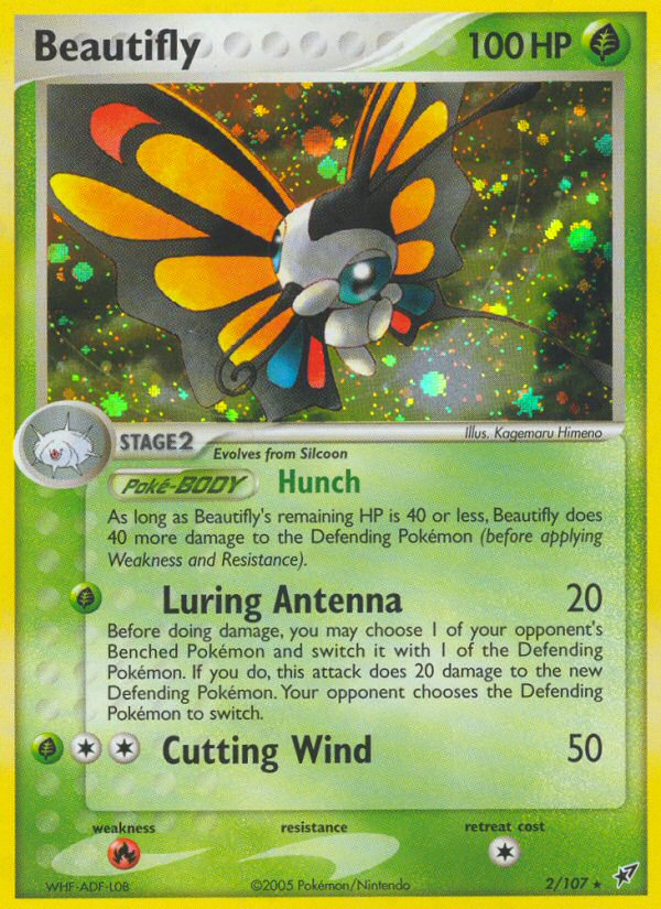 EX Deoxys Holo Beautifly #2/107