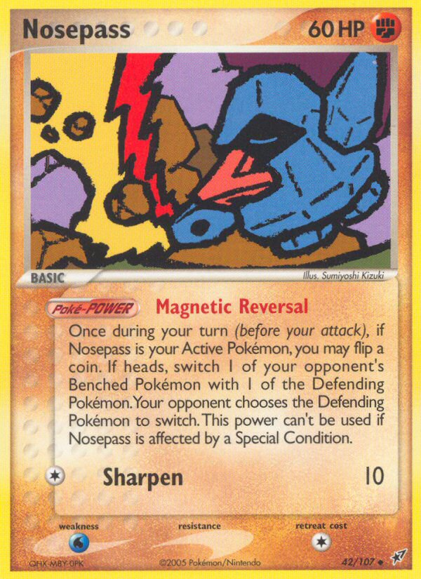 EX Deoxys Nosepass #42/107