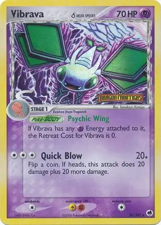 EX Dragon Frontiers Vibrava #24/101 reverse holo