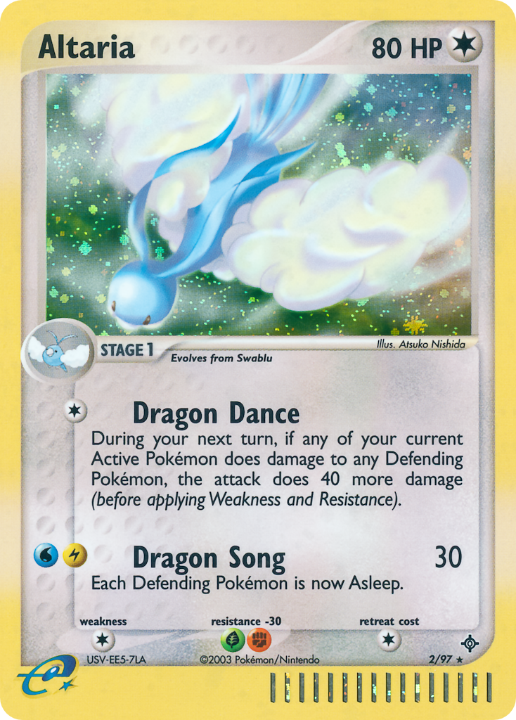 EX Dragon Holo Altaria #2/97