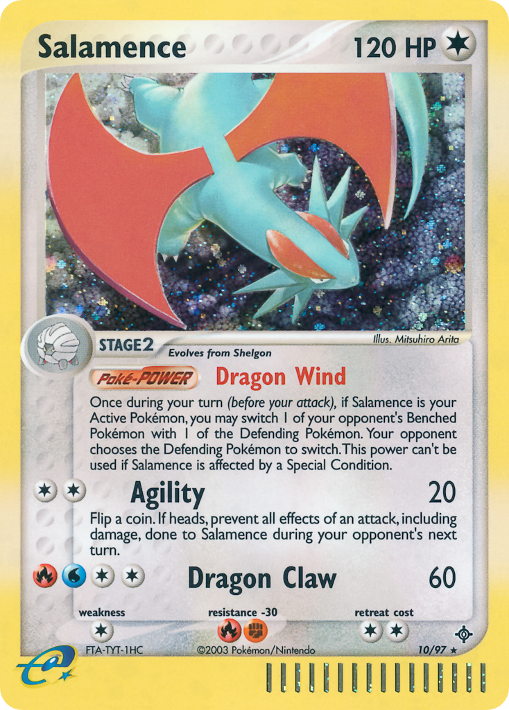 EX Dragon Holo Salamence #10/97