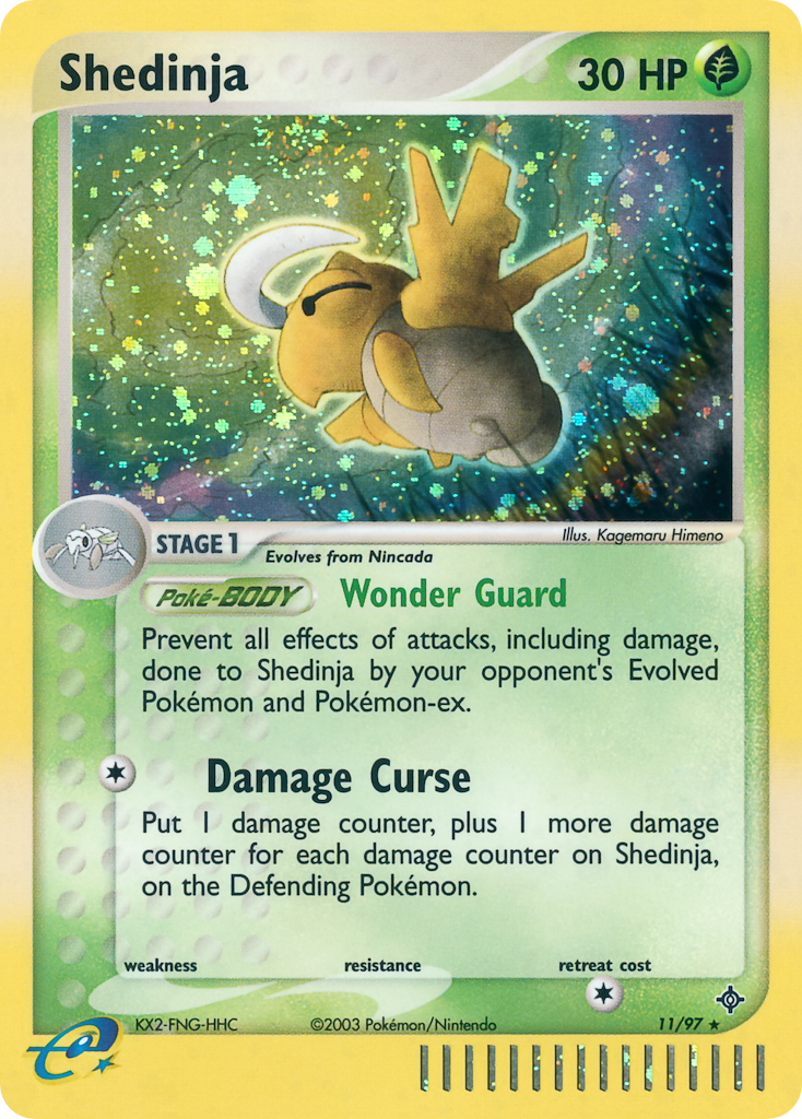 EX Dragon Holo Shedinja #11/97