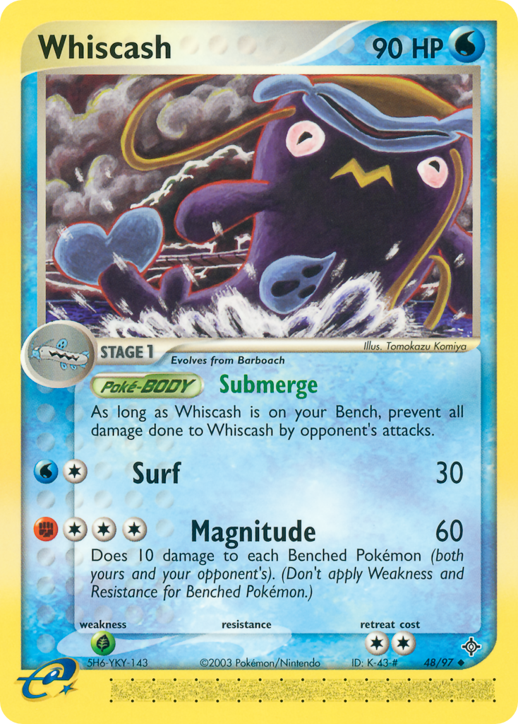 EX Dragon Whiscash #48/97
