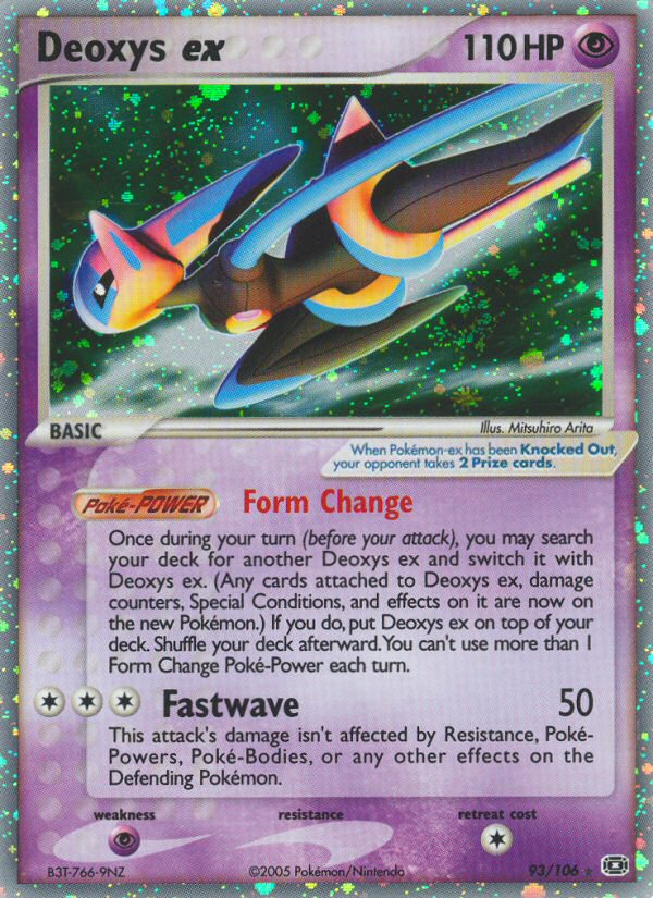 EX Emerald Holo Deoxys ex #93/106
