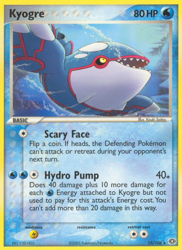 EX Emerald Kyogre #15/106