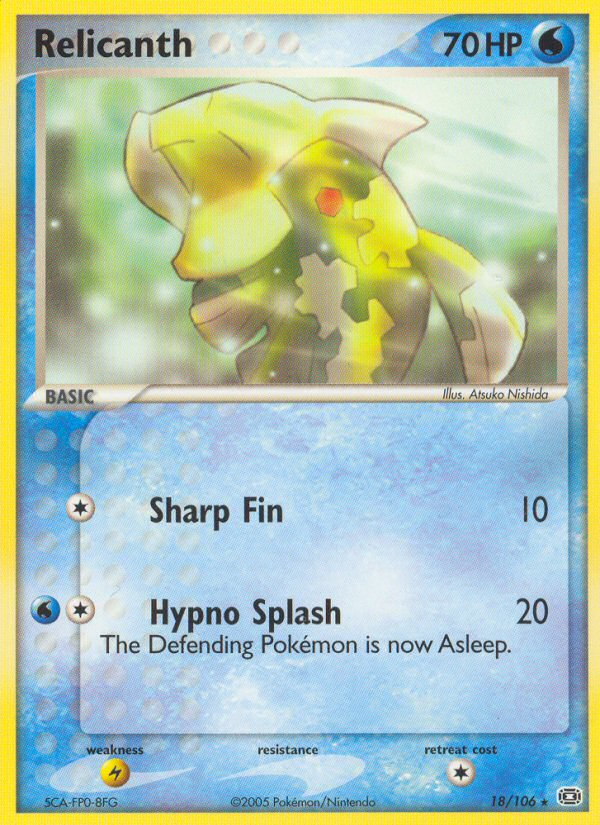 EX Emerald Relicanth #18/106