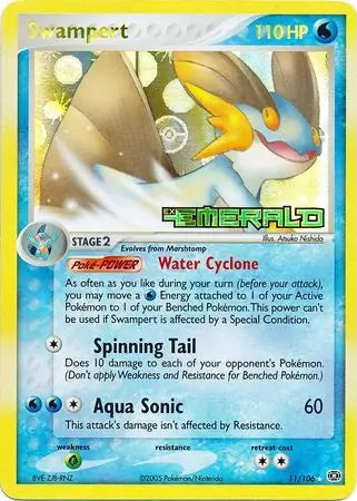 EX Emerald Swampert #11/106 reverse holo