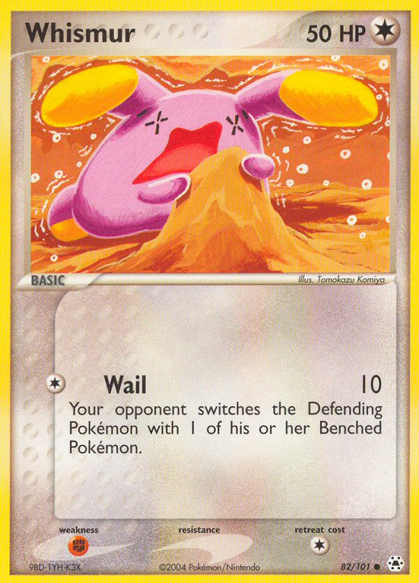 EX Hidden Legends Whismur #82/101
