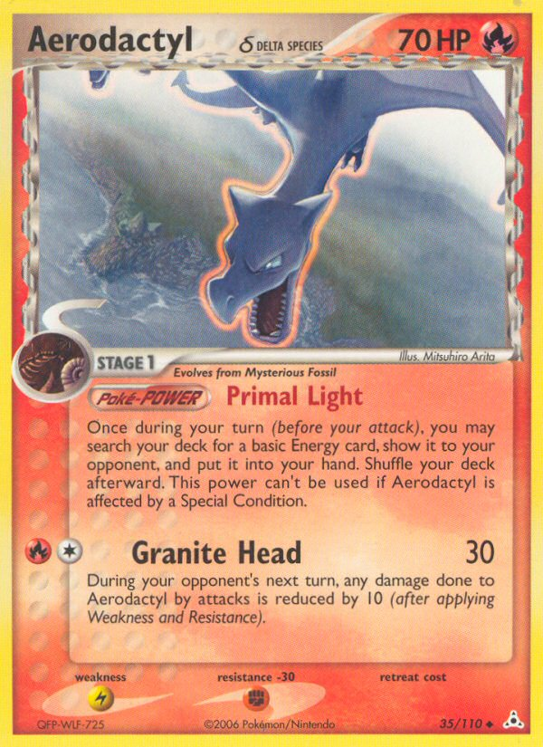 EX Holon Phantoms Aerodactyl #35/110