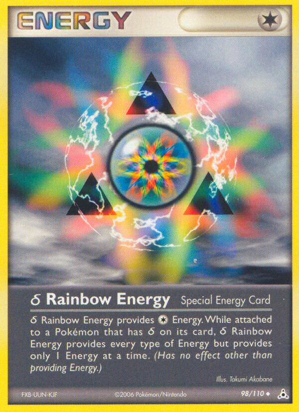 EX Holon Phantoms Rainbow Energy #98/110