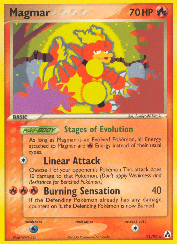 EX Legend Maker Magmar #21/92