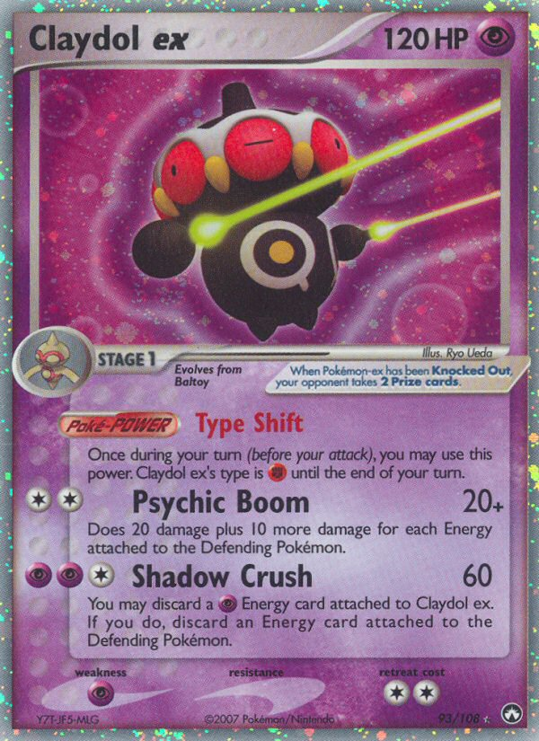 EX Power Keepers Holo Claydol ex #93/108