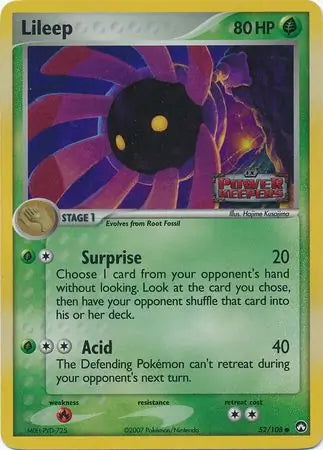 EX Power Keepers Lileep #52/108 reverse holo
