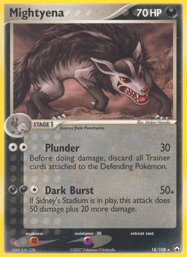 EX Power Keepers Mightyena #18/108
