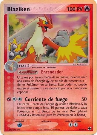 EX Ruby&Sapphire Blaziken #3/109 reverse holo –