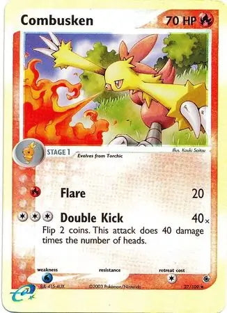 EX Ruby&Sapphire Combusken #27/109 reverse holo
