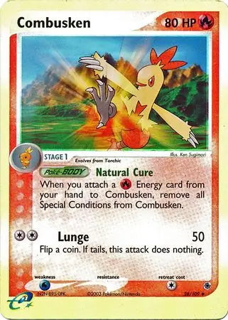 EX Ruby&Sapphire Combusken #28/109 reverse holo