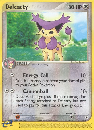 EX Ruby&Sapphire Delcatty #29/109