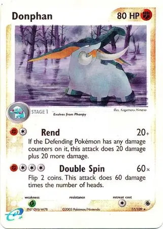EX Ruby&Sapphire Donphan #17/109 reverse holo