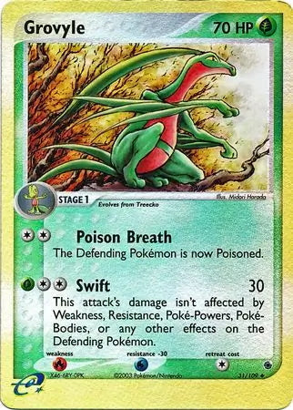 EX Ruby&Sapphire Grovyle #31/109 reverse holo